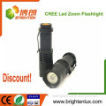 Manufacturer Wholesale Aluminum Tactical Cheap Zoom Dimmer High Power Best Small Mini Cree Led Flashlight Torch Light